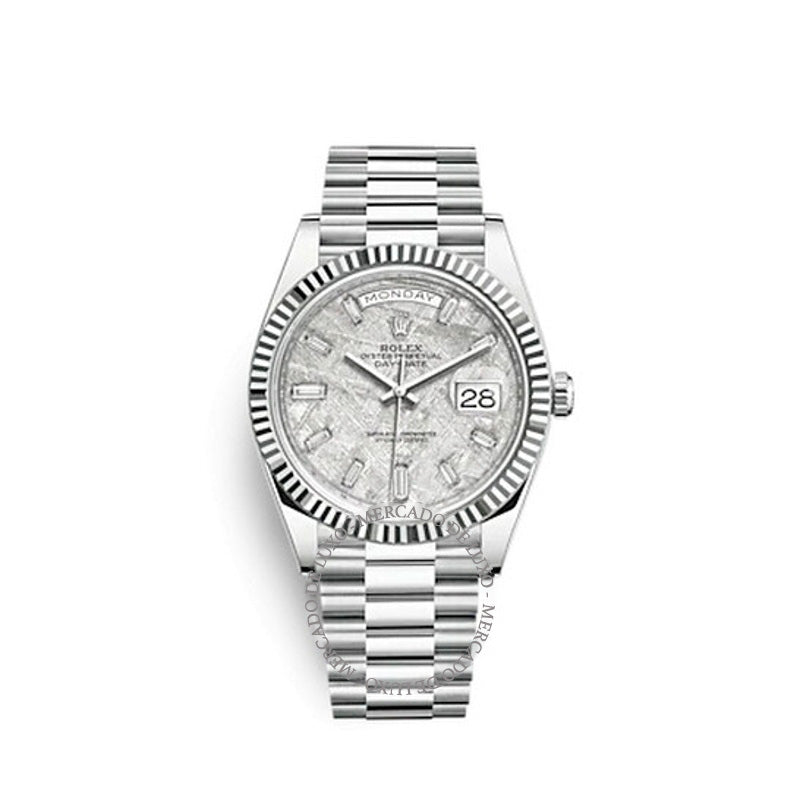 Relógio Mostrador de diamantes Day-Date 40 Meteorite 40 mm - Mercado de Luxo - O Maior E-Commerce de Bens, Produtos e Serviços de Luxo do Brasil.
