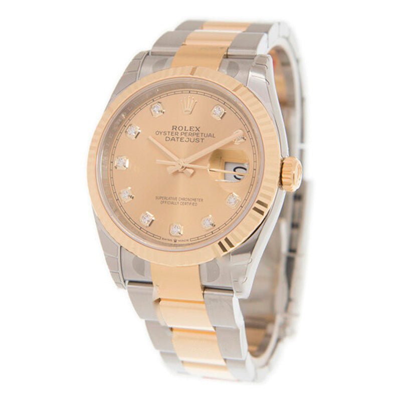 Relógio Datejust 36 Champagne Mostrador de Diamante 36 mm - Mercado de Luxo - O Maior E-Commerce de Bens, Produtos e Serviços de Luxo do Brasil.