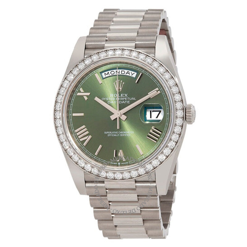 Relógio Dia Data 40 Mostrador Verde Automático 40 mm - Mercado de Luxo - O Maior E-Commerce de Bens, Produtos e Serviços de Luxo do Brasil.