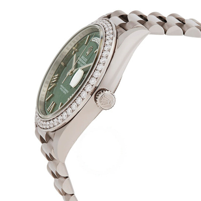 Relógio Dia Data 40 Mostrador Verde Automático 40 mm - Mercado de Luxo - O Maior E-Commerce de Bens, Produtos e Serviços de Luxo do Brasil.