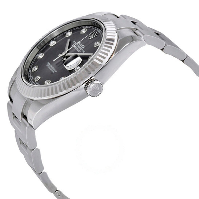 Relógio Datejust 41 Mostrador de diamantes de ródio 41 mm - Mercado de Luxo - O Maior E-Commerce de Bens, Produtos e Serviços de Luxo do Brasil.