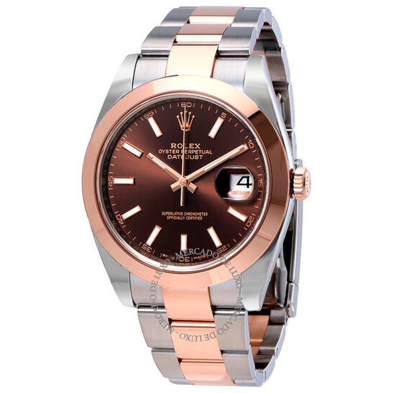 Relógio Datejust 41 Mostrador Marrom Chocolate 41 mm - Mercado de Luxo - O Maior E-Commerce de Bens, Produtos e Serviços de Luxo do Brasil.