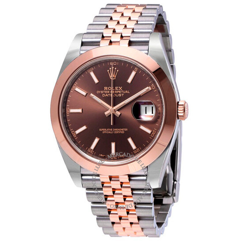 Relógio Datejust 41 Mostrador Marrom Chocolate 41 mm - Mercado de Luxo - O Maior E-Commerce de Bens, Produtos e Serviços de Luxo do Brasil.
