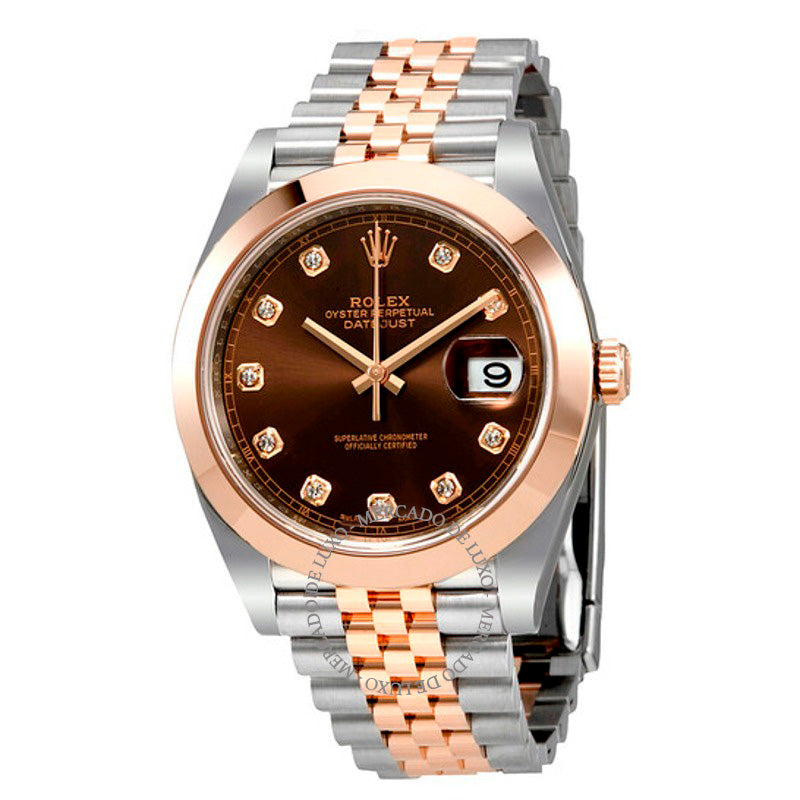 Relógio Datejust 41 Mostrador Marrom Chocolate 41 mm - Mercado de Luxo - O Maior E-Commerce de Bens, Produtos e Serviços de Luxo do Brasil.