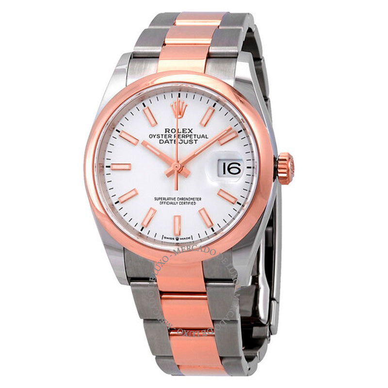 Relógio Datejust 36 Automático Mostrador Branco 36 mm - Mercado de Luxo - O Maior E-Commerce de Bens, Produtos e Serviços de Luxo do Brasil.