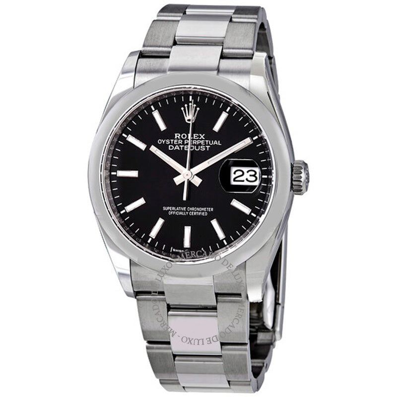Relógio Datejust 36 Automático Mostrador Preto 36 mm - Mercado de Luxo - O Maior E-Commerce de Bens, Produtos e Serviços de Luxo do Brasil.