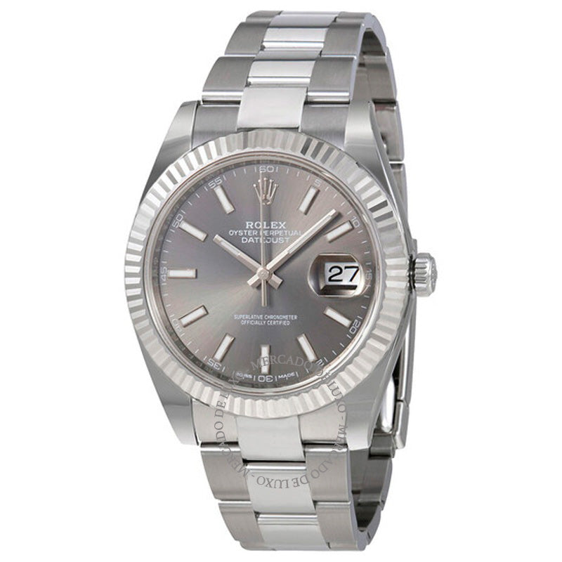 Relógio Datejust Dark Rhodium Automático 41 mm - Mercado de Luxo - O Maior E-Commerce de Bens, Produtos e Serviços de Luxo do Brasil.
