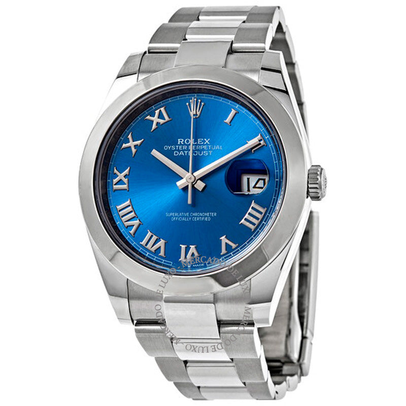 Relógio Datejust 41 Automático Mostrador Azul 41 mm - Mercado de Luxo - O Maior E-Commerce de Bens, Produtos e Serviços de Luxo do Brasil.