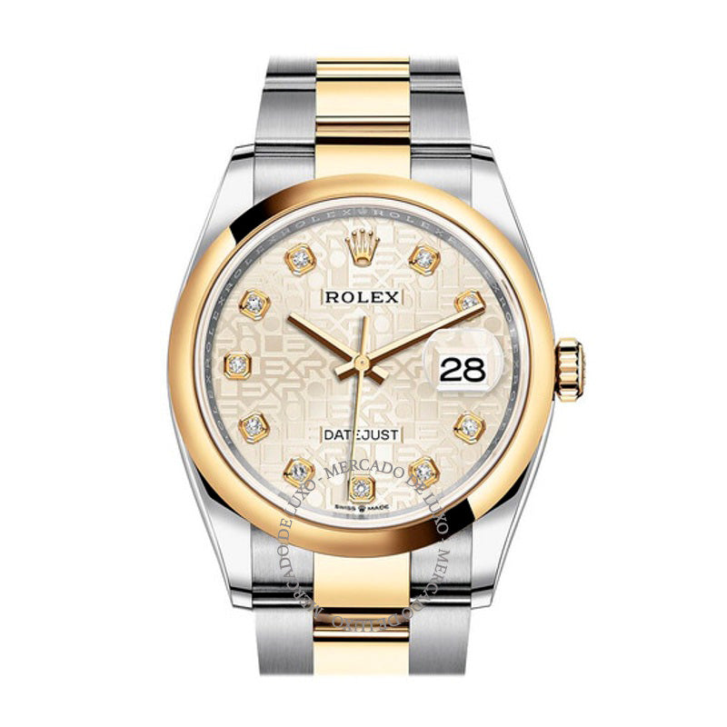 Relógio Datejust 36 Mostrador Jubileu de Prata 36 mm - Mercado de Luxo - O Maior E-Commerce de Bens, Produtos e Serviços de Luxo do Brasil.