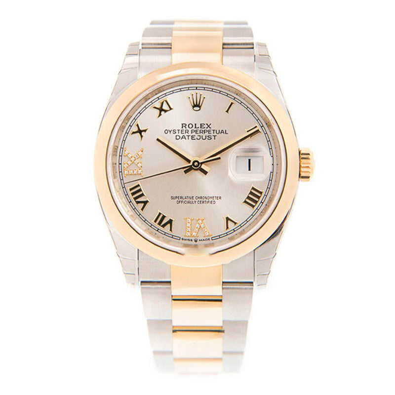 Relógio Datejust 36 Mostrador de Diamantes em Prata 36 mm - Mercado de Luxo - O Maior E-Commerce de Bens, Produtos e Serviços de Luxo do Brasil.