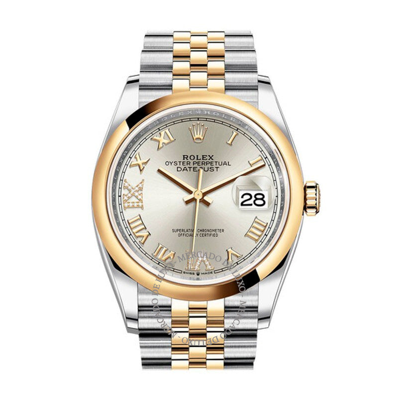 Relógio Datejust 36 Mostrador de Diamantes em Prata 36 mm - Mercado de Luxo - O Maior E-Commerce de Bens, Produtos e Serviços de Luxo do Brasil.