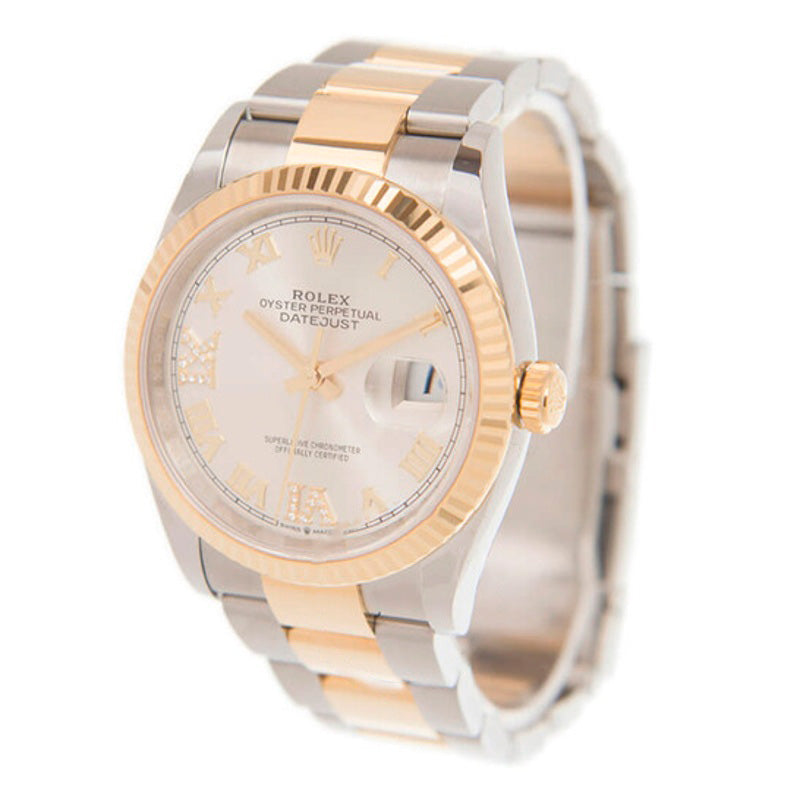 Relógio Datejust 36 Mostrador de Diamantes em Prata 36 mm - Mercado de Luxo - O Maior E-Commerce de Bens, Produtos e Serviços de Luxo do Brasil.