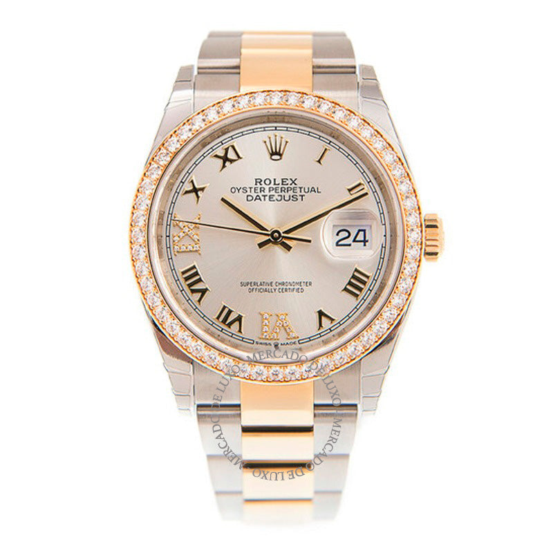 Relógio Datejust 36 Mostrador de Diamantes em Prata 36 mm - Mercado de Luxo - O Maior E-Commerce de Bens, Produtos e Serviços de Luxo do Brasil.