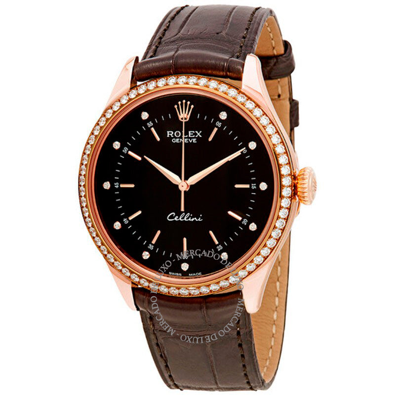 Relógio Cellini Time Mostrador Diamante Preto 39 mm - Mercado de Luxo - O Maior E-Commerce de Bens, Produtos e Serviços de Luxo do Brasil.