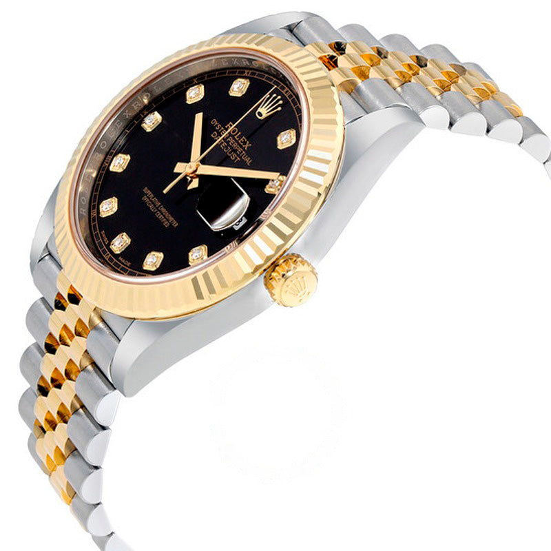 Relógio Datejust 41 Mostrador Diamante Preto 41 mm - Mercado de Luxo - O Maior E-Commerce de Bens, Produtos e Serviços de Luxo do Brasil.