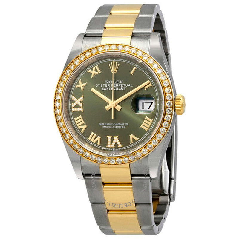 Relógio Datejust 36 Mostrador Diamante Verde 36 mm - Mercado de Luxo - O Maior E-Commerce de Bens, Produtos e Serviços de Luxo do Brasil.