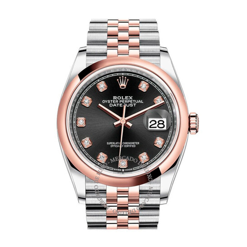 Relógio Datejust 36 Mostrador Diamante Preto 36 mm - Mercado de Luxo - O Maior E-Commerce de Bens, Produtos e Serviços de Luxo do Brasil.