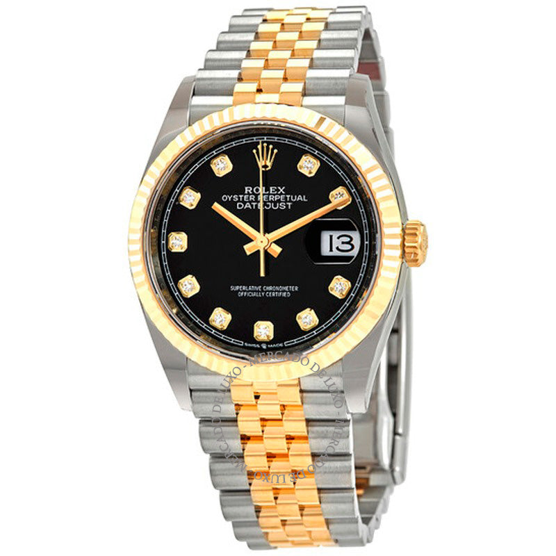 Relógio Datejust 36 Mostrador Diamante Preto 36 mm - Mercado de Luxo - O Maior E-Commerce de Bens, Produtos e Serviços de Luxo do Brasil.