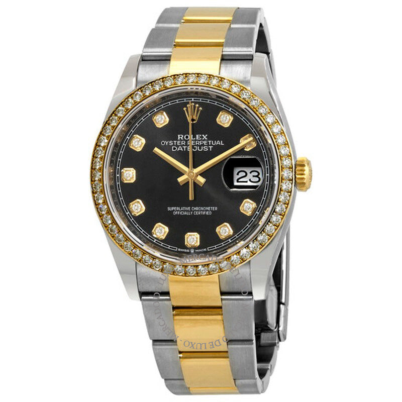 Relógio Datejust 36 Mostrador Diamante Preto 36 mm - Mercado de Luxo - O Maior E-Commerce de Bens, Produtos e Serviços de Luxo do Brasil.