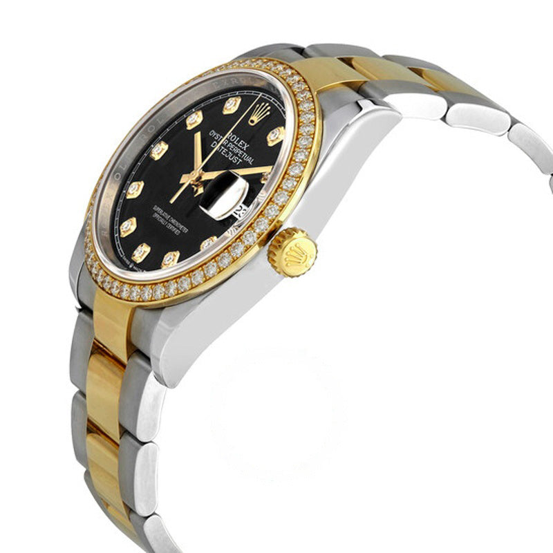 Relógio Datejust 36 Mostrador Diamante Preto 36 mm - Mercado de Luxo - O Maior E-Commerce de Bens, Produtos e Serviços de Luxo do Brasil.