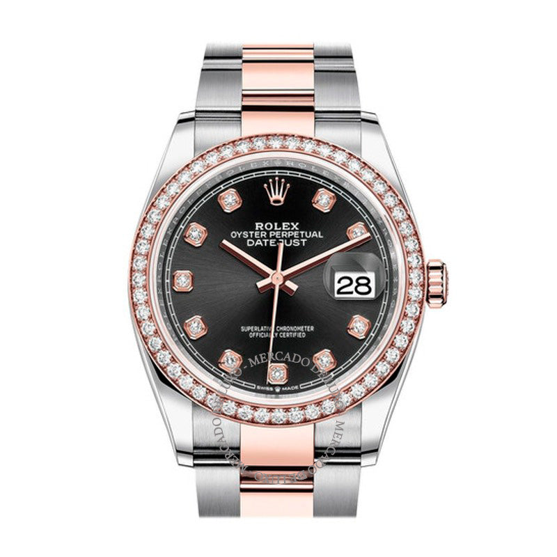 Relógio Datejust 36 Mostrador Diamante Preto 36 mm - Mercado de Luxo - O Maior E-Commerce de Bens, Produtos e Serviços de Luxo do Brasil.