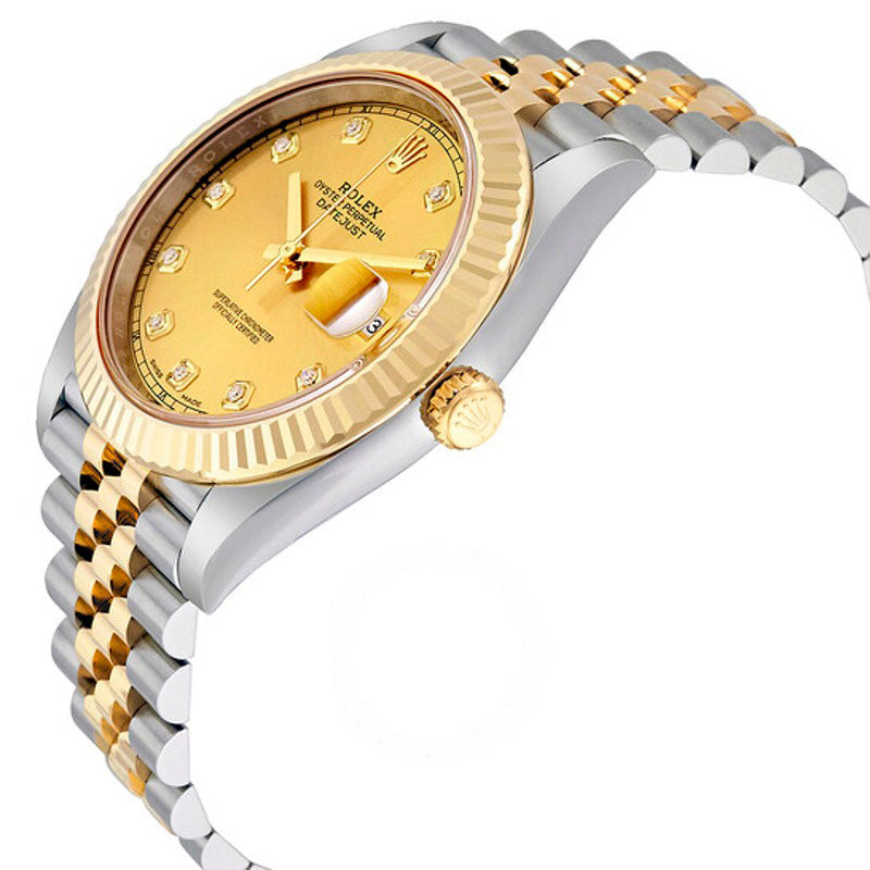 Relógio Datejust 41 Champanhe Diamante 41 mm - Mercado de Luxo - O Maior E-Commerce de Bens, Produtos e Serviços de Luxo do Brasil.