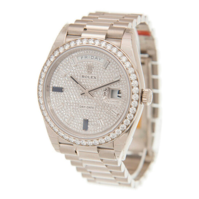 Relógio Day-Date 40 Automático Diamante 40 mm - Mercado de Luxo - O Maior E-Commerce de Bens, Produtos e Serviços de Luxo do Brasil.