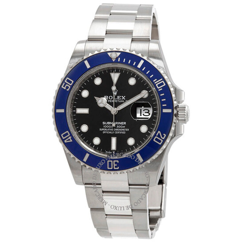Relógio Submariner "Smurf" Mostrador Preto 41 mm - Mercado de Luxo - O Maior E-Commerce de Bens, Produtos e Serviços de Luxo do Brasil.