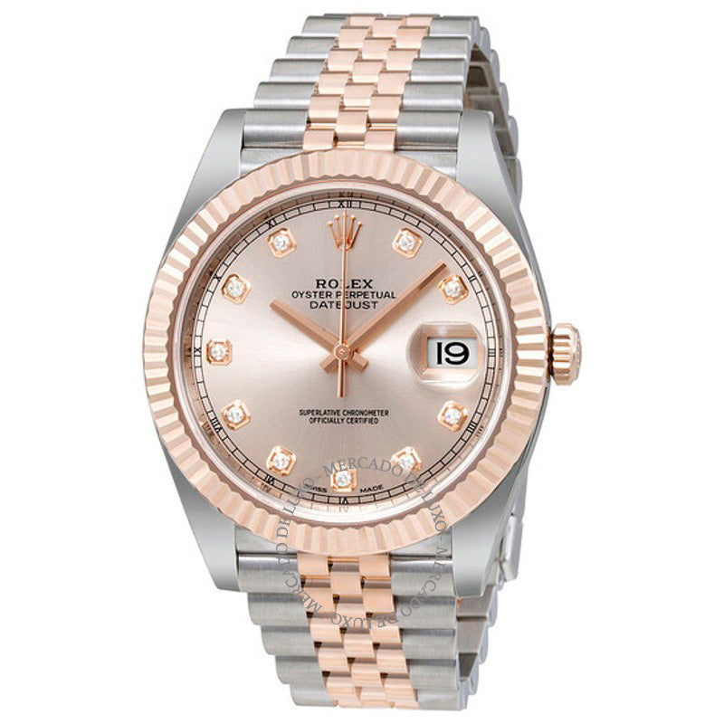 Relógio Datejust Sundust Mostrador de Diamante 41 mm - Mercado de Luxo - O Maior E-Commerce de Bens, Produtos e Serviços de Luxo do Brasil.