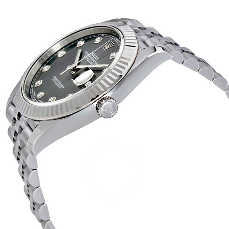 Relógio Datejust Mostrador de diamantes de ródio 41 mm - Mercado de Luxo - O Maior E-Commerce de Bens, Produtos e Serviços de Luxo do Brasil.