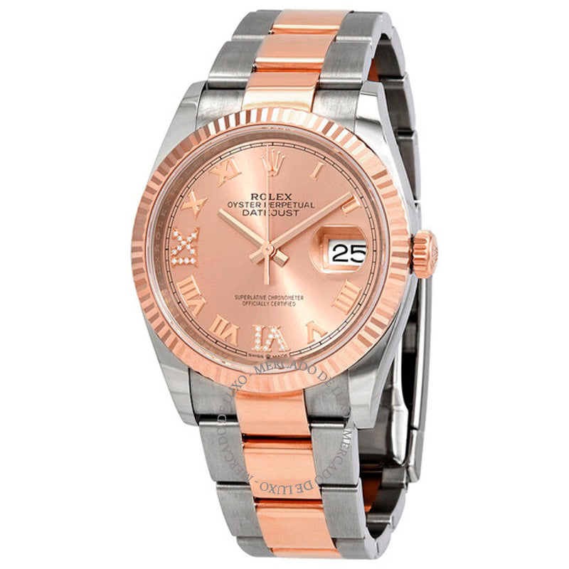 Relógio Datejust 36 Mostrador de Diamante Rosa 36 mm - Mercado de Luxo - O Maior E-Commerce de Bens, Produtos e Serviços de Luxo do Brasil.