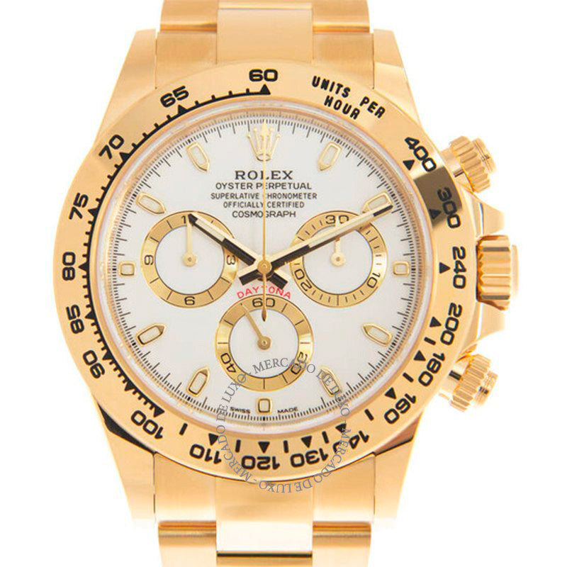 Relógio Cosmograph Daytona Mostrador Branco 40 mm - Mercado de Luxo - O Maior E-Commerce de Bens, Produtos e Serviços de Luxo do Brasil.