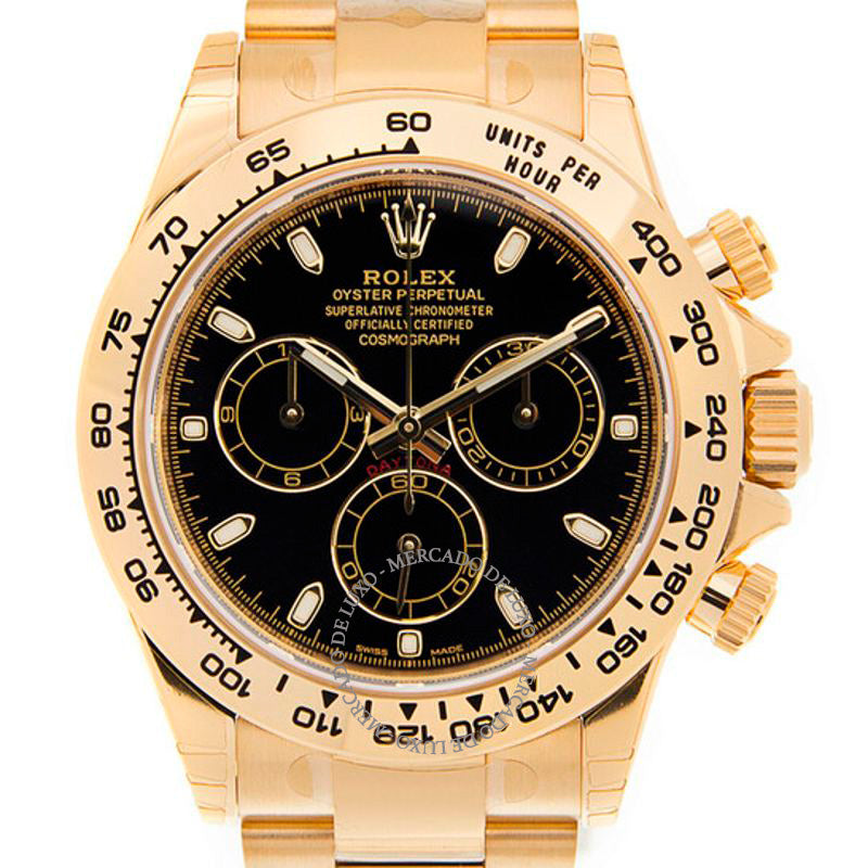 Relógio Cosmograph Daytona Mostrador Preto 40 mm - Mercado de Luxo - O Maior E-Commerce de Bens, Produtos e Serviços de Luxo do Brasil.