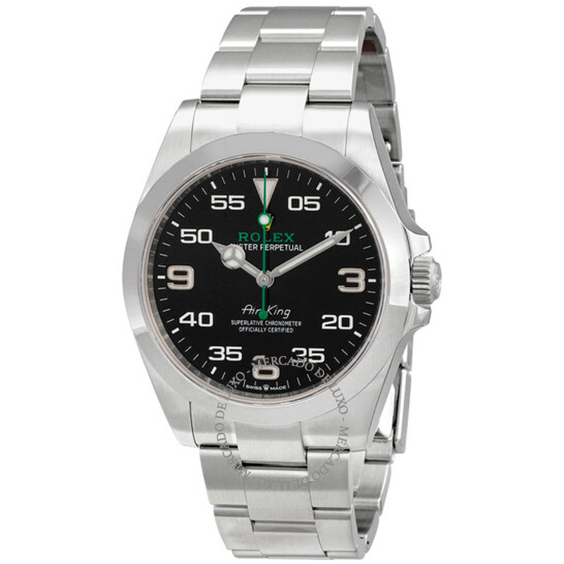 Relógio Air-King Automático Mostrador Preto 40 mm - Mercado de Luxo - O Maior E-Commerce de Bens, Produtos e Serviços de Luxo do Brasil.