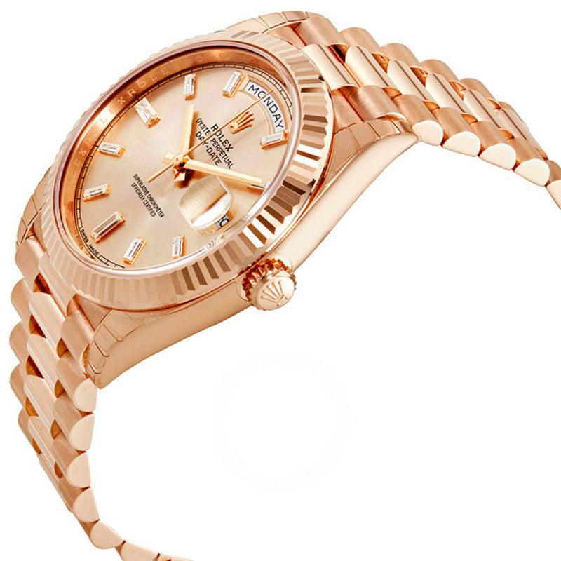 Relógio Presidente Dia Data Mostrador Rosa 40 mm - Mercado de Luxo - O Maior E-Commerce de Bens, Produtos e Serviços de Luxo do Brasil.