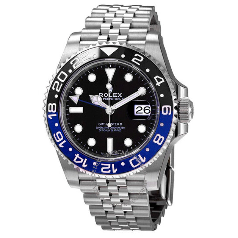 Relógio GMT-Master II GMT Mostrador Preto 40 mm - Mercado de Luxo - O Maior E-Commerce de Bens, Produtos e Serviços de Luxo do Brasil.