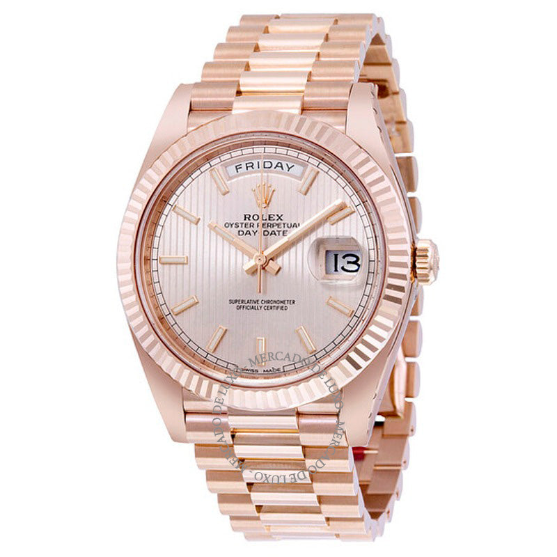 Relógio Mostrador listrado Sundust Day-Date 40 mm - Mercado de Luxo - O Maior E-Commerce de Bens, Produtos e Serviços de Luxo do Brasil.