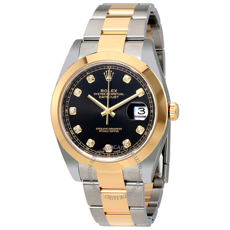 Relógio Datejust Mostrador Diamante Preto 41 mm - Mercado de Luxo - O Maior E-Commerce de Bens, Produtos e Serviços de Luxo do Brasil.