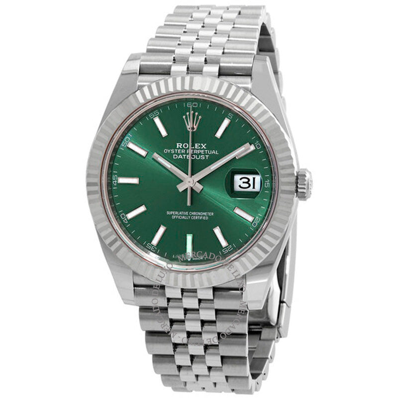 Relógio Datejust 41 Mostrador Verde Menta 41 mm - Mercado de Luxo - O Maior E-Commerce de Bens, Produtos e Serviços de Luxo do Brasil.