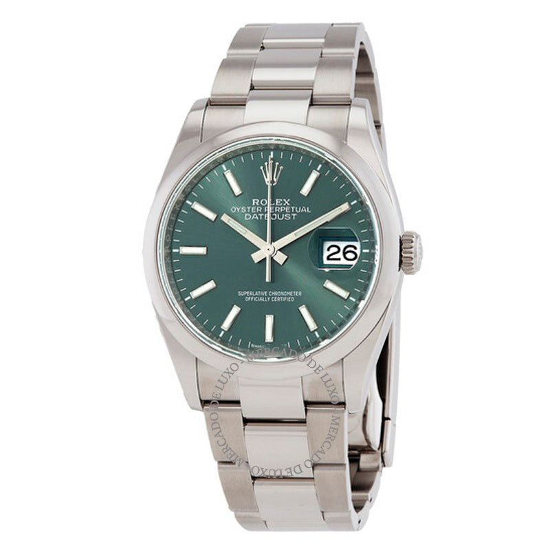 Relógio Datejust 36 Mostrador Verde Menta 36 mm - Mercado de Luxo - O Maior E-Commerce de Bens, Produtos e Serviços de Luxo do Brasil.