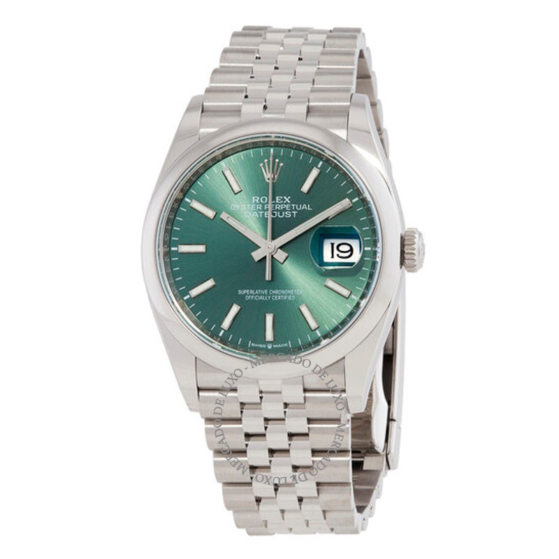 Relógio Datejust 36 Mostrador Verde Menta 36 mm - Mercado de Luxo - O Maior E-Commerce de Bens, Produtos e Serviços de Luxo do Brasil.