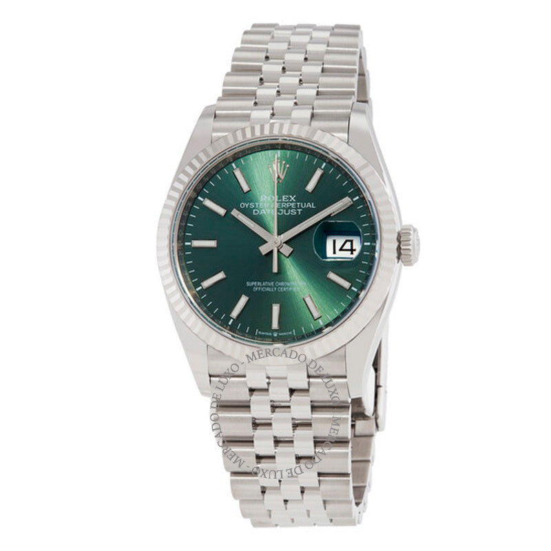 Relógio Datejust 36 Mostrador Verde Menta 36 mm - Mercado de Luxo - O Maior E-Commerce de Bens, Produtos e Serviços de Luxo do Brasil.