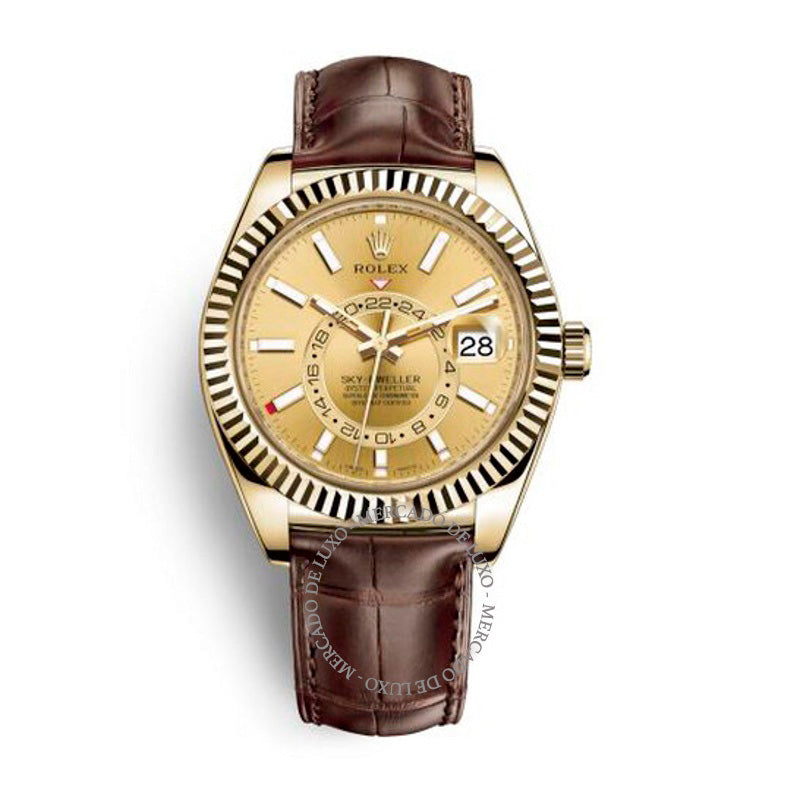 Relógio Mostrador Champagne Sky-Dweller 42 mm - Mercado de Luxo - O Maior E-Commerce de Bens, Produtos e Serviços de Luxo do Brasil.