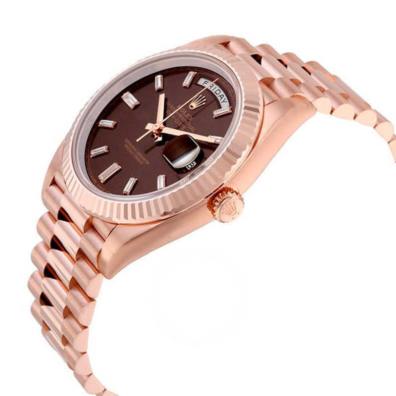 Relógio Mostrador Day-Date 40 Chocolate 40 mm - Mercado de Luxo - O Maior E-Commerce de Bens, Produtos e Serviços de Luxo do Brasil.