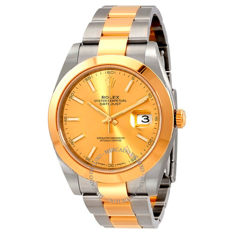 Relógio Datejust 41 Mostrador Champagne 41 mm - Mercado de Luxo - O Maior E-Commerce de Bens, Produtos e Serviços de Luxo do Brasil.