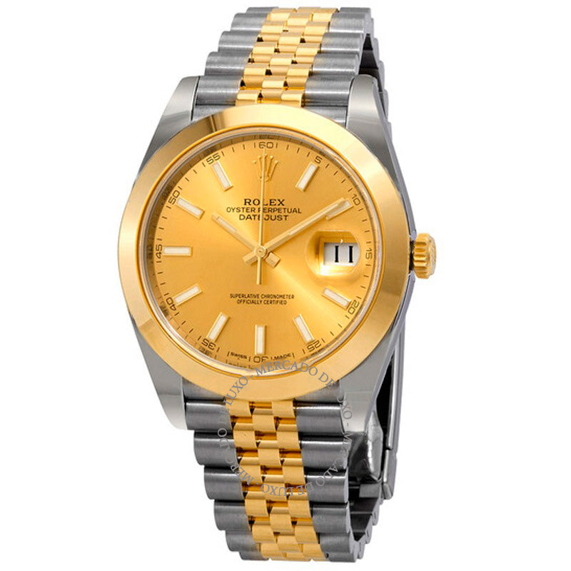Relógio Datejust 41 Mostrador Champagne 41 mm - Mercado de Luxo - O Maior E-Commerce de Bens, Produtos e Serviços de Luxo do Brasil.