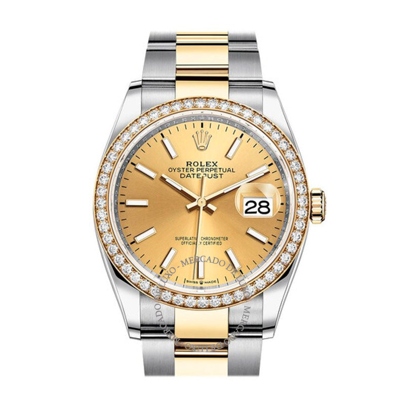 Relógio Datejust 36 Mostrador Champagne 36 mm - Mercado de Luxo - O Maior E-Commerce de Bens, Produtos e Serviços de Luxo do Brasil.