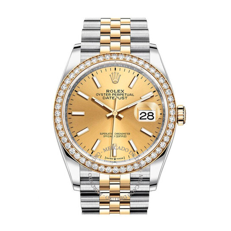 Relógio Datejust 36 Mostrador Champagne 36 mm - Mercado de Luxo - O Maior E-Commerce de Bens, Produtos e Serviços de Luxo do Brasil.