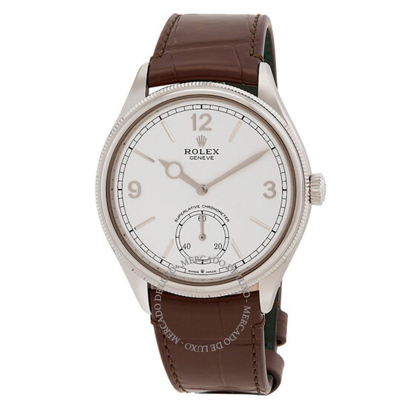 Relógio Mostrador branco automático de 1908  - Mercado de Luxo - O Maior E-Commerce de Bens, Produtos e Serviços de Luxo do Brasil.