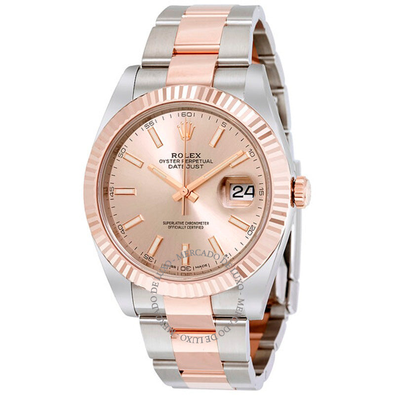 Relógio Datejust 41 Mostrador Sundust  - Mercado de Luxo - O Maior E-Commerce de Bens, Produtos e Serviços de Luxo do Brasil.